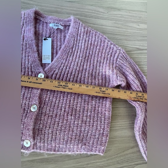 BB Dakota Lavender Button-Up Cardigan - Picture 4 of 8